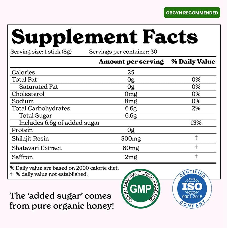 Women Multi-Mineral Honey Sticks